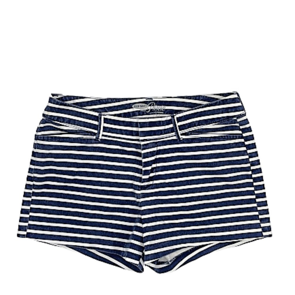 OLD NAVY "The Pixie" Sz 2 Blue White Stripe Shorts